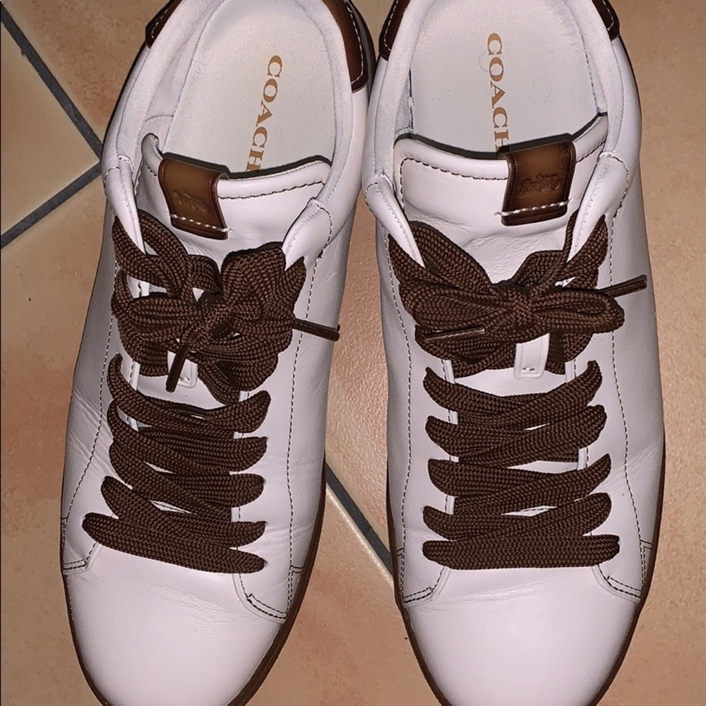 Men’s brown Coach sneakers size 13 US